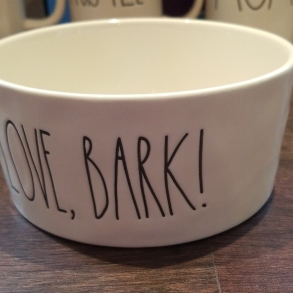 Rae Dunn Dog Bowl Live, Love, Bark! - Picture 4 of 5